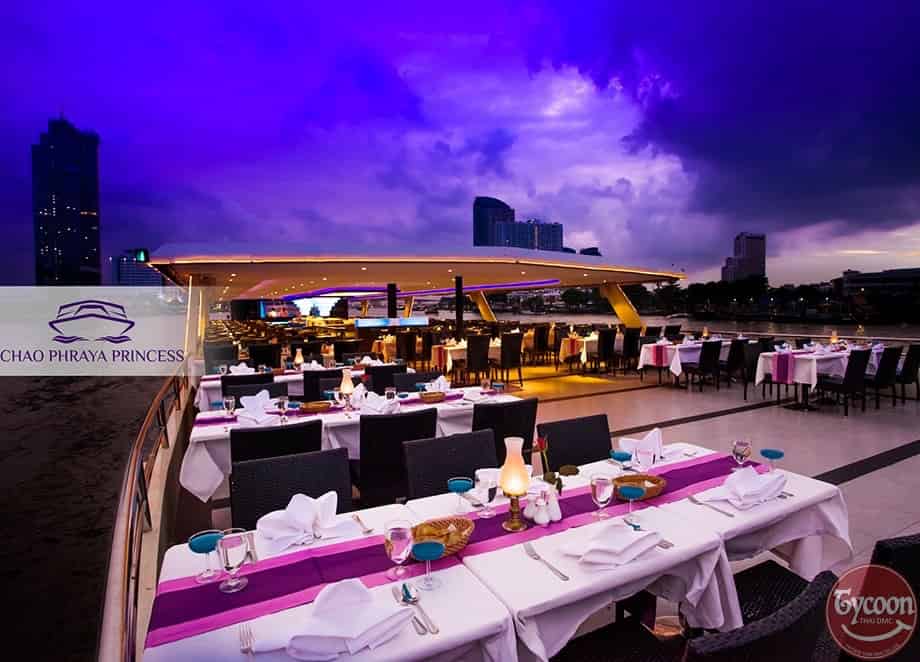 Chao Phraya Princess Sunset Dinner with Unlimited Beer Cruise Bangkok